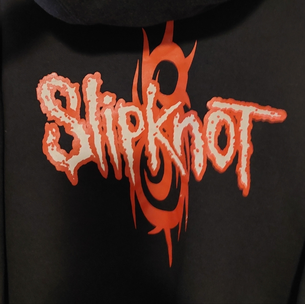 Vintage Slipknot Black Graphic Hoodie - Band Logo Pullover - Picture 6 of 8